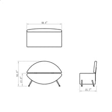 Dream In Reality DIR Bacio Waiting Bench Customer & Waiting Chairs - ChairsThatGive