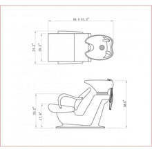 Dream In Reality DIR Beckman Shampoo Backwash Unit with Adjustable Seat Shampoo & Backwash Unit - ChairsThatGive